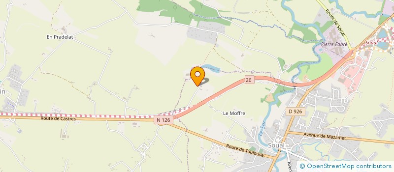 localisation de l'entreprise MONSIEUR JEAN-LUC RIVES  SOUAL