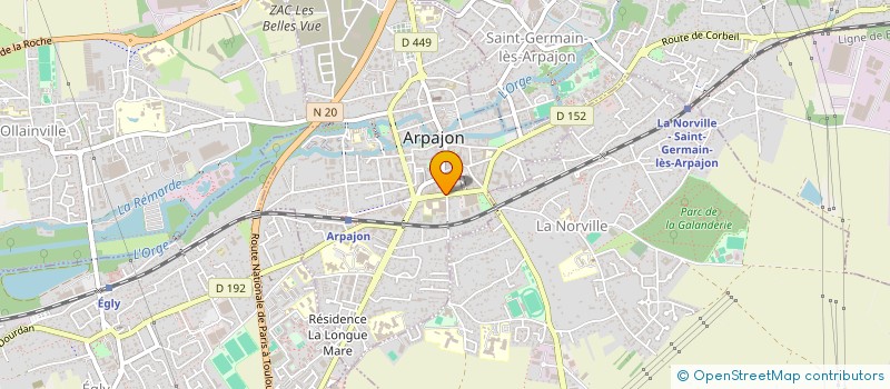 localisation de l'entreprise MONSIEUR JEAN-LUC ROBBE  ARPAJON