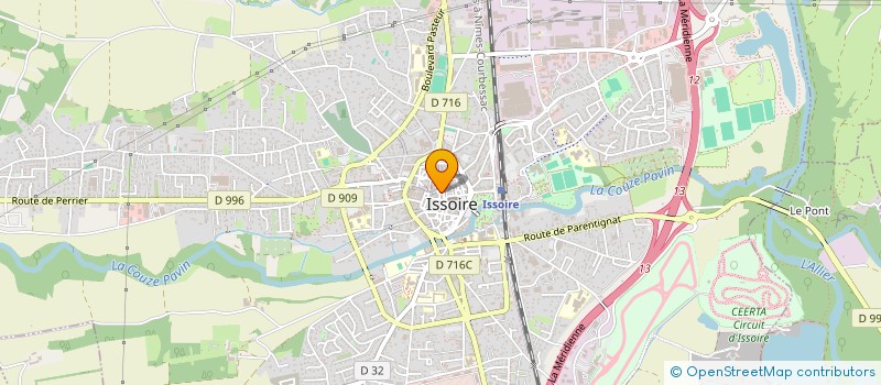 localisation de l'entreprise MONSIEUR JEAN-LUC ROBERT  ISSOIRE