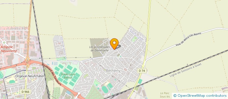 localisation de l'entreprise MONSIEUR JEAN-LUC ROBERT PETITJEAN  BETHENY