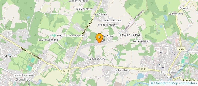 localisation de l'entreprise MONSIEUR JEAN-LUC ROBINEAU  SAINT-AIGNAN-GRANDLIEU