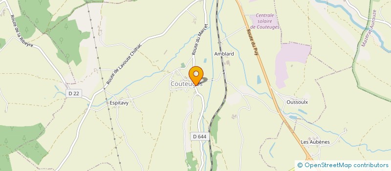 localisation de l'entreprise MONSIEUR JEAN LUC ROCHE  COUTEUGES