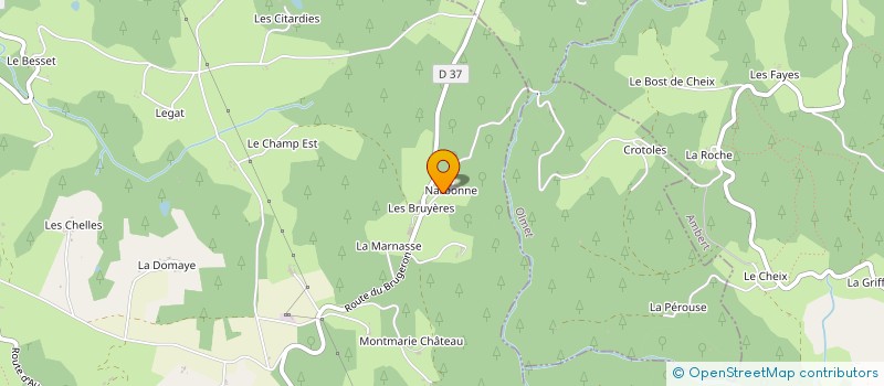 localisation de l'entreprise MONSIEUR JEAN-LUC ROCHEREAU  OLLIERGUES