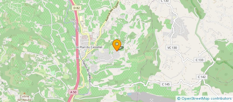 localisation de l'entreprise MONSIEUR JEAN-LUC ROIZOT  LE CASTELLET