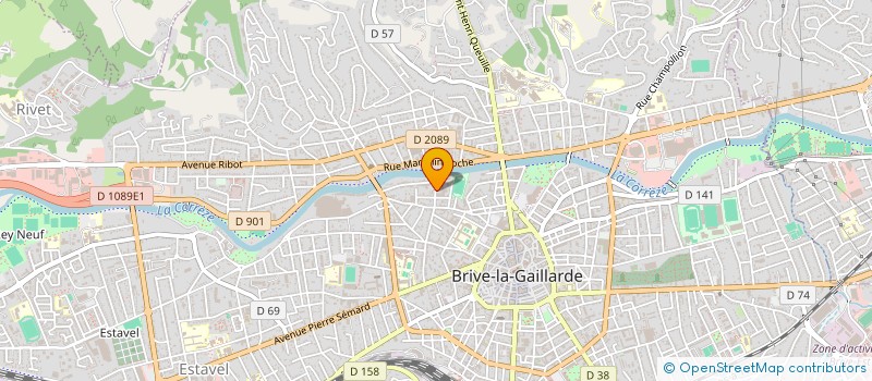 localisation de l'entreprise MONSIEUR JEAN-LUC ROME  BRIVE-LA-GAILLARDE