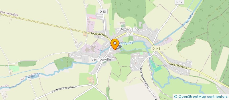 localisation de l'entreprise MONSIEUR JEAN LUC ROPERT  BEZU-SAINT-ELOI