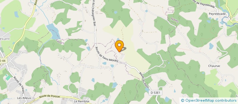 localisation de l'entreprise MONSIEUR JEAN-LUC ROUDIERE  SAINT-MEXANT