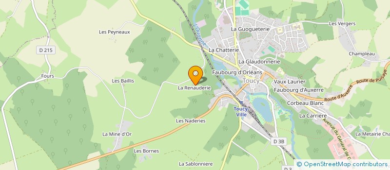 localisation de l'entreprise MONSIEUR JEAN-LUC ROUILLY  TOUCY