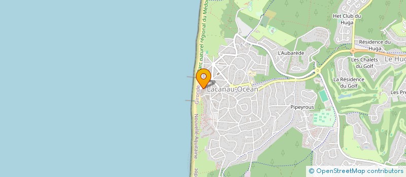 localisation de l'entreprise MONSIEUR JEAN-LUC ROUSSEAU  LACANAU