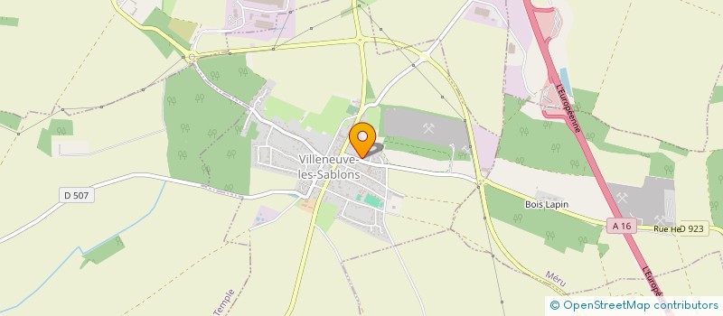 localisation de l'entreprise MONSIEUR JEAN LUC ROUZE  VILLENEUVE LES SABLONS