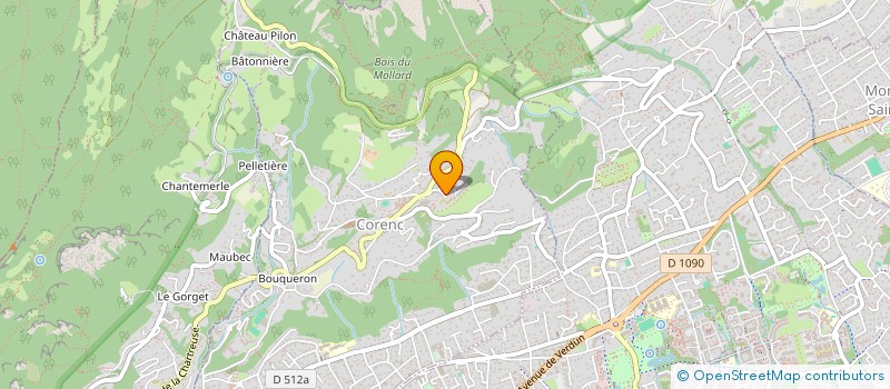 localisation de l'entreprise MONSIEUR JEAN-LUC ROUZIER  LA TRONCHE