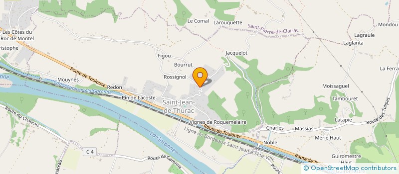 localisation de l'entreprise MONSIEUR JEAN-LUC SAGE  SAINT-JEAN-DE-THURAC