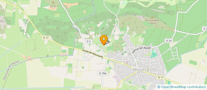 localisation de l'entreprise MONSIEUR JEAN-LUC SANZ  MOURIES