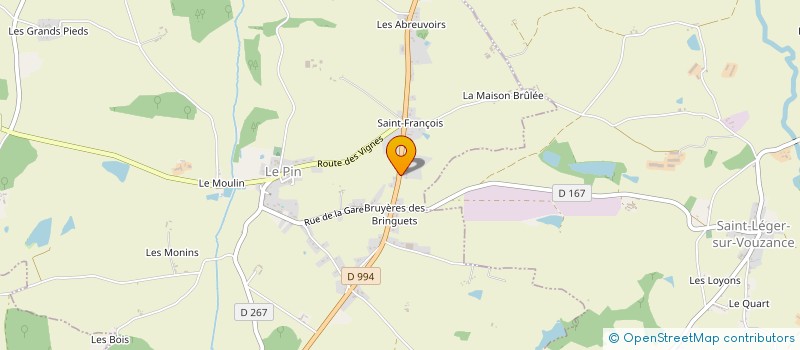 localisation de l'entreprise MONSIEUR JEAN LUC SAUNIER à LE PIN
