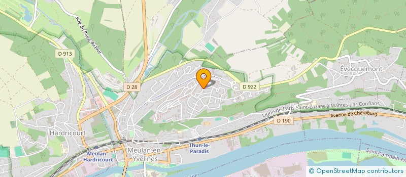 localisation de l'entreprise MONSIEUR JEAN-LUC SAUNIER  MEULAN-EN-YVELINES