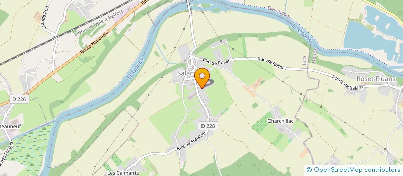 localisation de l'entreprise MONSIEUR JEAN-LUC SCHMIDLIN  SALANS