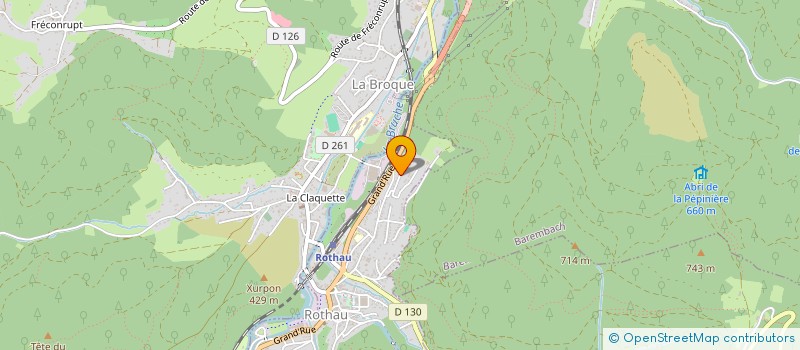 localisation de l'entreprise MONSIEUR JEAN-LUC SCHNEIDER  ROTHAU