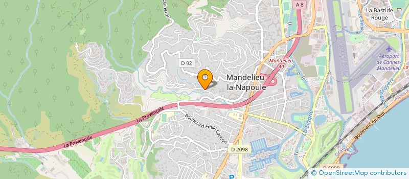 localisation de l'entreprise MONSIEUR JEAN LUC SCHUTZ à MANDELIEU-LA-NAPOULE