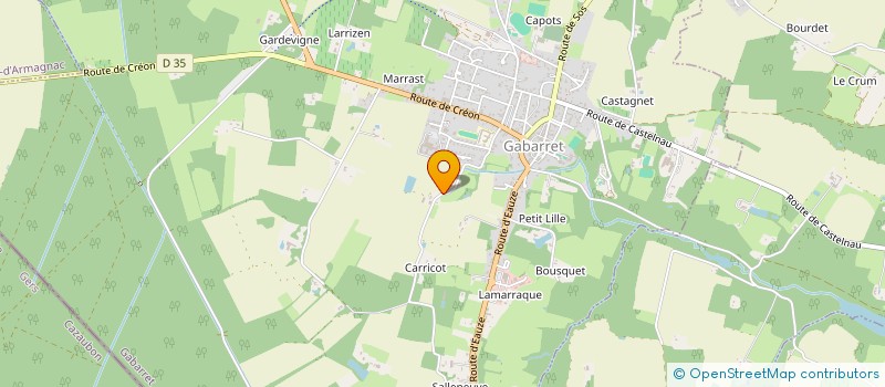 localisation de l'entreprise MONSIEUR JEAN-LUC SERIS  GABARRET
