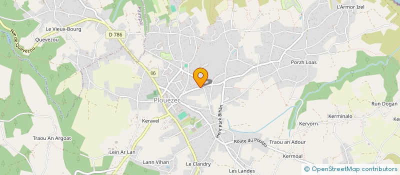 localisation de l'entreprise MONSIEUR JEAN-LUC SERVIGET  PLOUEZEC