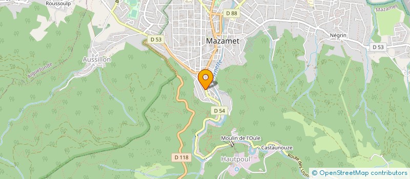 localisation de l'entreprise MONSIEUR JEAN-LUC SICARD  MAZAMET