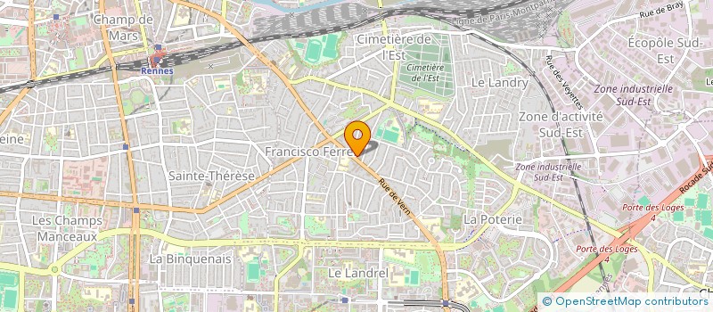 localisation de l'entreprise MONSIEUR JEAN-LUC SIMON  RENNES