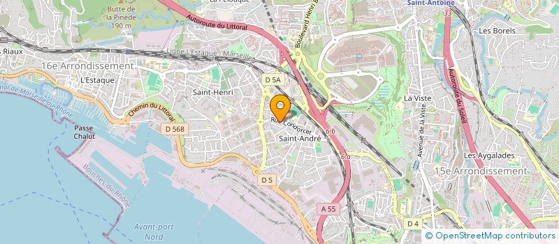 localisation de l'entreprise MONSIEUR JEAN LUC SIMON  MARSEILLE