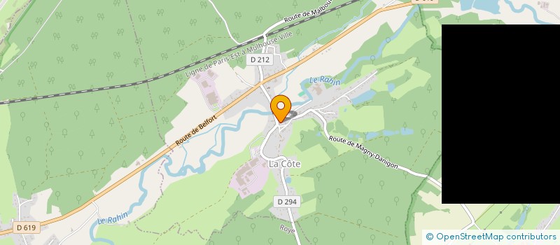 localisation de l'entreprise MONSIEUR JEAN-LUC SIMONIN  LA COTE