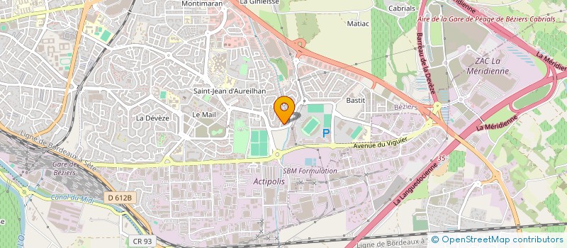 localisation de l'entreprise MONSIEUR JEAN LUC STOEZEL  BEZIERS