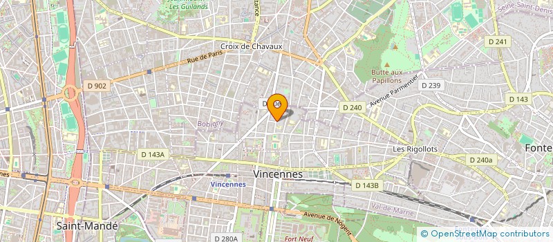 localisation de l'entreprise MONSIEUR JEAN-LUC STREITMATTER  VINCENNES