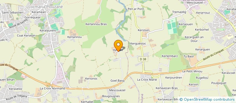 localisation de l'entreprise MONSIEUR JEAN LUC TANGUY  LOCMARIA-PLOUZANE