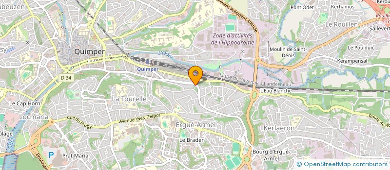 localisation de l'entreprise MONSIEUR JEAN LUC TAUPIN à QUIMPER