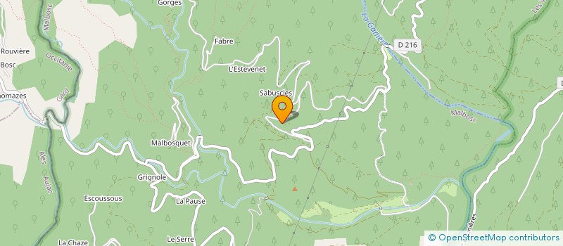 localisation de l'entreprise MONSIEUR JEAN LUC TAVARDON  MALBOSC