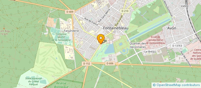 localisation de l'entreprise MONSIEUR JEAN-LUC THOMAS  FONTAINEBLEAU