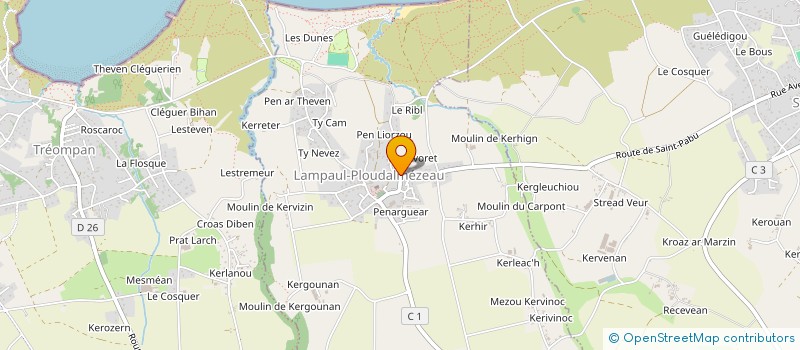 localisation de l'entreprise MONSIEUR JEAN-LUC THOMAS à LAMPAUL-PLOUDALMEZEAU