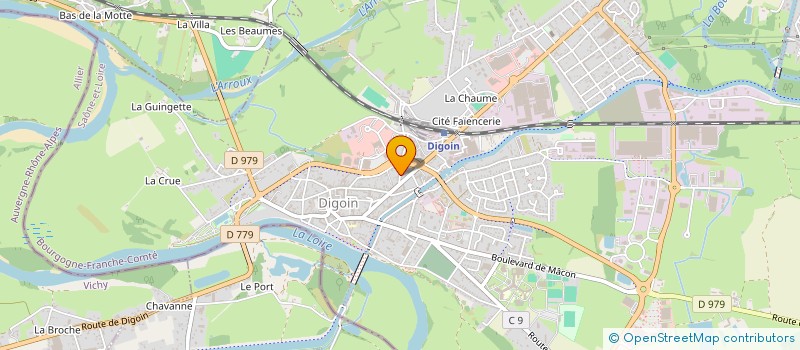 localisation de l'entreprise MONSIEUR JEAN-LUC THOMAS  DIGOIN