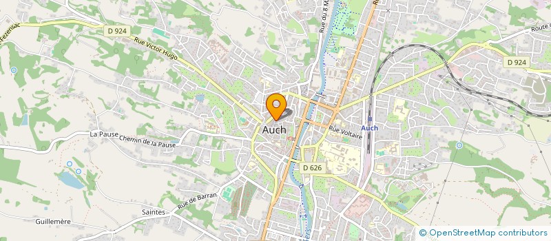 localisation de l'entreprise MONSIEUR JEAN-LUC TOQUE  AUCH