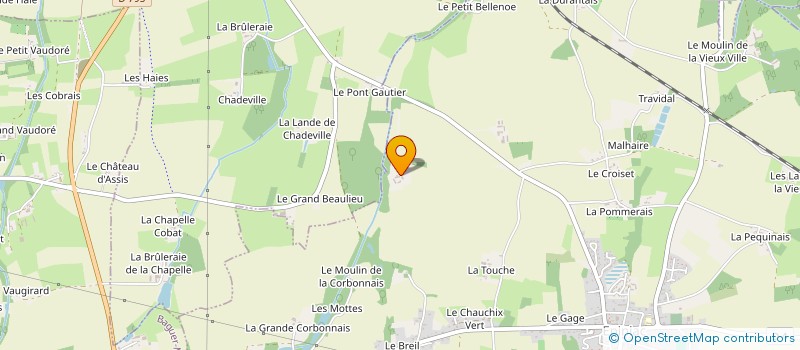 localisation de l'entreprise MONSIEUR JEAN LUC TOULLEC  EPINIAC