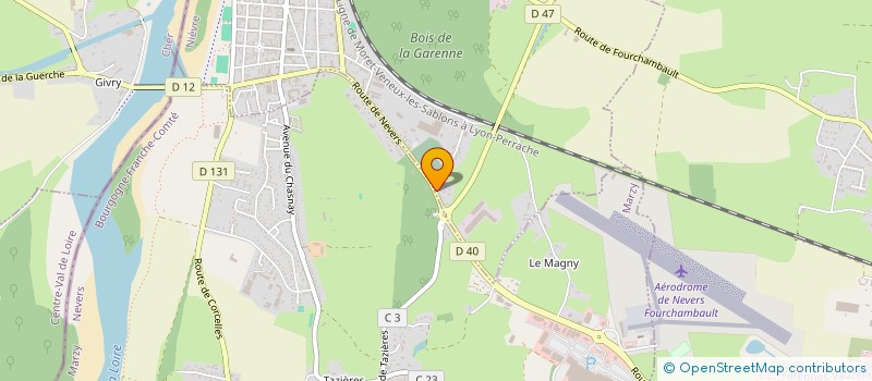 localisation de l'entreprise MONSIEUR JEAN LUC TRAMECON  FOURCHAMBAULT