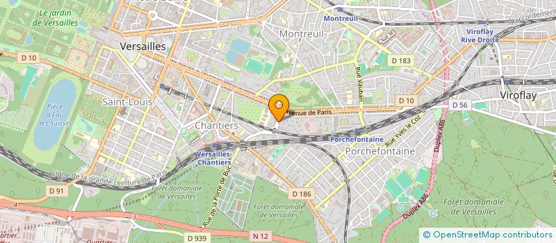 localisation de l'entreprise MONSIEUR JEAN-LUC TRANCHAND à VERSAILLES