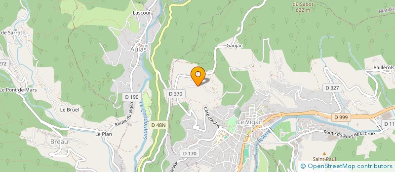 localisation de l'entreprise MONSIEUR JEAN LUC TRESSOL  LE VIGAN