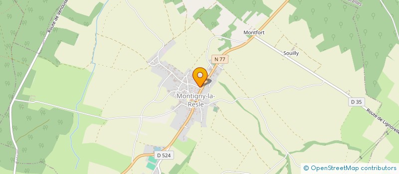 localisation de l'entreprise MONSIEUR JEAN-LUC TRIER  MONTIGNY-LA-RESLE