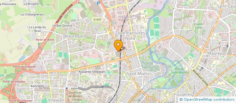localisation de l'entreprise MONSIEUR JEAN-LUC UGUEN  RENNES