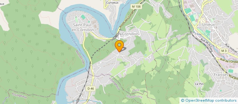 localisation de l'entreprise MONSIEUR JEAN-LUC VACHER  SAINT-PAUL-EN-CORNILLON