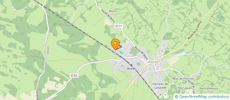 localisation de l'entreprise MONSIEUR JEAN-LUC VALERY  ASSIER