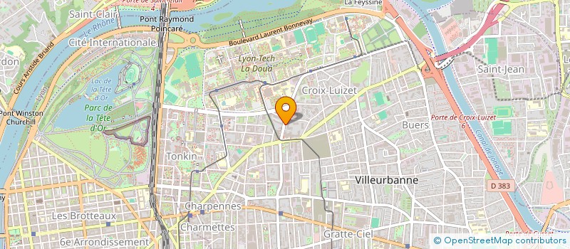 localisation de l'entreprise MONSIEUR JEAN LUC VALFORT  VILLEURBANNE