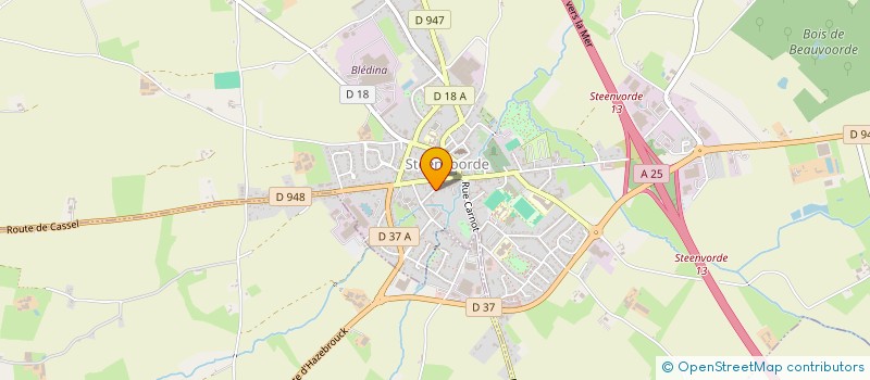 localisation de l'entreprise MONSIEUR JEAN-LUC VANPEENE  STEENVOORDE