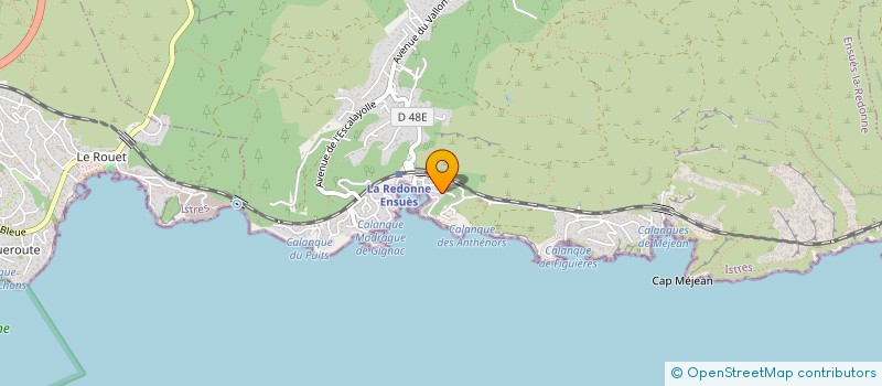 localisation de l'entreprise MONSIEUR JEAN LUC VEL  CHATEAUNEUF-LES-MARTIGUES