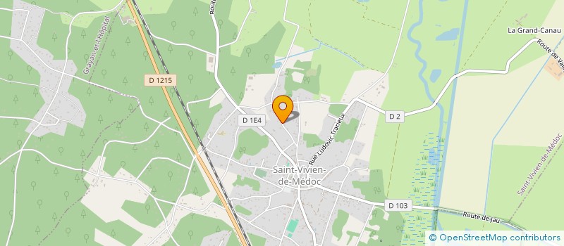 localisation de l'entreprise MONSIEUR JEAN-LUC VERDIER  SAINT-VIVIEN-DE-MEDOC