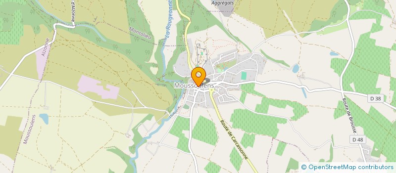 localisation de l'entreprise MONSIEUR JEAN LUC VERGE  MOUSSOULENS